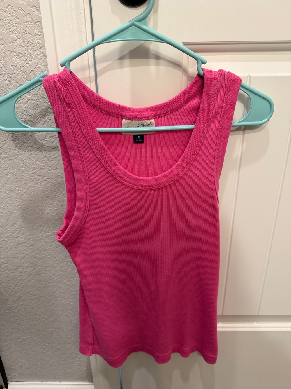 Universal Thread Hot Pink Ribbed Tank Top